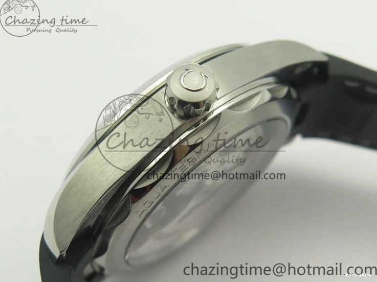 0312 Aqua Terra 150M Master Chronometers VSF 1:1 Best Edition Black Dial SS Hand on Black Rubber Strap A8900 Super Clone Unisex 8005